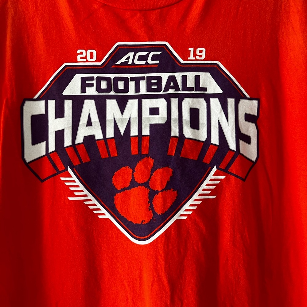 Clemson Fans! Orange 3XL Fanatics T-Shirt Clemson ACC Championship with Tervis